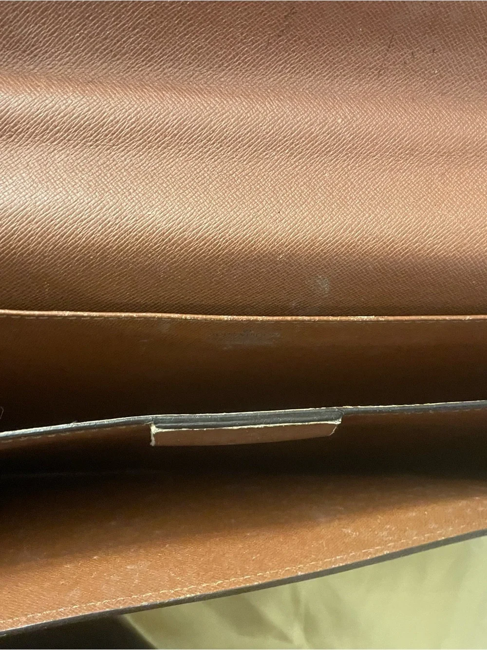 Louis Vuitton Monogram Canvas Brown and Tan Briefcase Vintage